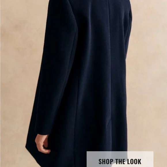 NWT Sezanne Johnson Coat Navy Size 8 - Picture 3 of 13